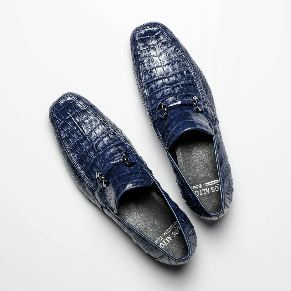 Los Altos Caiman Bit Loafers Navy