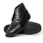 Los Altos Caiman Belly Boots Black