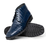Los Altos Caiman Belly Boots Blue