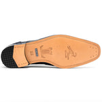 Lombardy Caiman & Calf Shoes Navy Blue