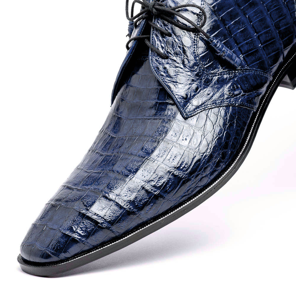 Los Altos Caiman Belly Shoes Navy