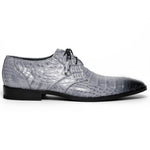 Los Altos Caiman Belly Derby Shoes Faded Gray