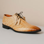 Los Altos Caiman Belly Derby Shoes Faded Oryx