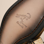 Los Altos Caiman Belly Derby Shoes Faded Oryx