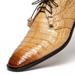 Los Altos Caiman Belly Derby Shoes Faded Oryx
