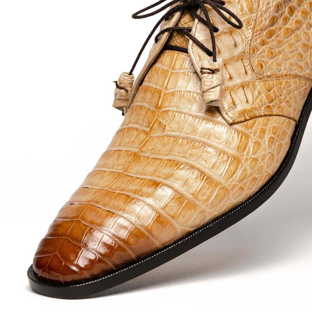 Los Altos Caiman Belly Derby Shoes Faded Oryx