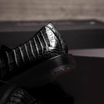 Los Altos Caiman Belly Bicycle Toe Shoes Black