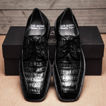 Los Altos Caiman Belly Bicycle Toe Shoes Black