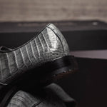 Los Altos Caiman Belly Shoes Gray