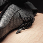 Los Altos Caiman Belly Shoes Gray