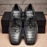 Los Altos Caiman Belly Shoes Gray