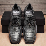 Los Altos Caiman Belly Bicycle Toe Shoes Gray