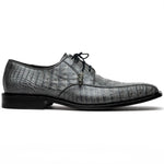 Los Altos Caiman Belly Shoes Gray