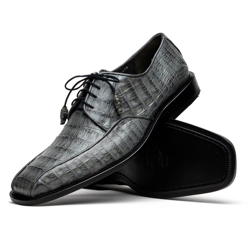 Los Altos Caiman Belly Shoes Gray