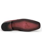 Los Altos Caiman & Lizard Bit Loafers Burgundy