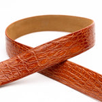 Marco Di Milano Caiman Crocodile Belt Honey