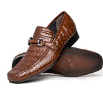 Los Altos Caiman Bit Loafers Brown