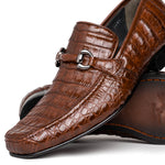 Los Altos Caiman Bit Loafers Brown