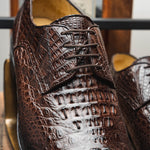 Los Altos Caiman Hornback Shoes Brown