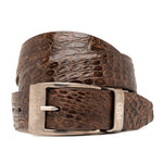 Marco Di Milano Caiman Crocodile Flank Belt Dark Brown