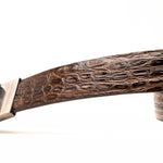 Marco Di Milano Caiman Crocodile Flank Belt Dark Brown