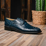 Los Altos Caiman Hornback Shoes Navy