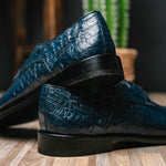 Los Altos Caiman Hornback Shoes Navy