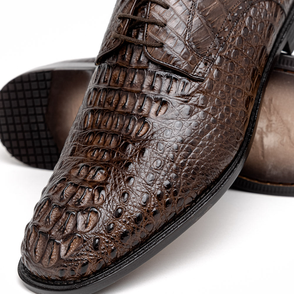 Los Altos Caiman Hornback Shoes Brown