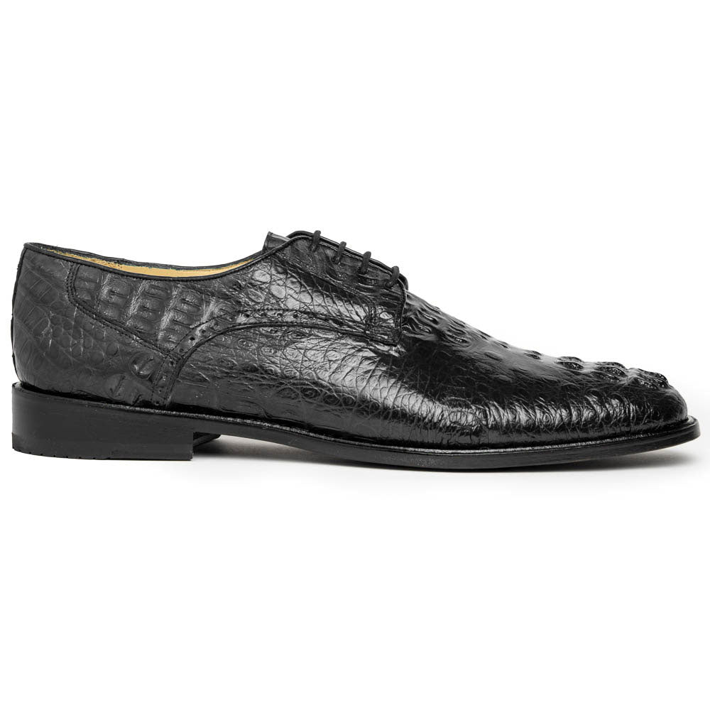 Los Altos Caiman Hornback Shoes Black