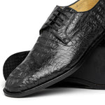 Los Altos Caiman Hornback Shoes Black