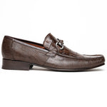 Los Altos Caiman & Lizard Bit Loafers Brown Size 9.5