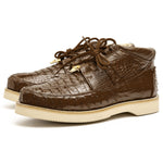 Los Altos Caiman & Ostrich Casual Shoes Brown
