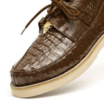Los Altos Caiman & Ostrich Casual Shoes Brown