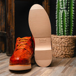 Los Altos Ostrich Casual Shoes Cognac