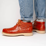 Los Altos Ostrich Casual Shoes Cognac