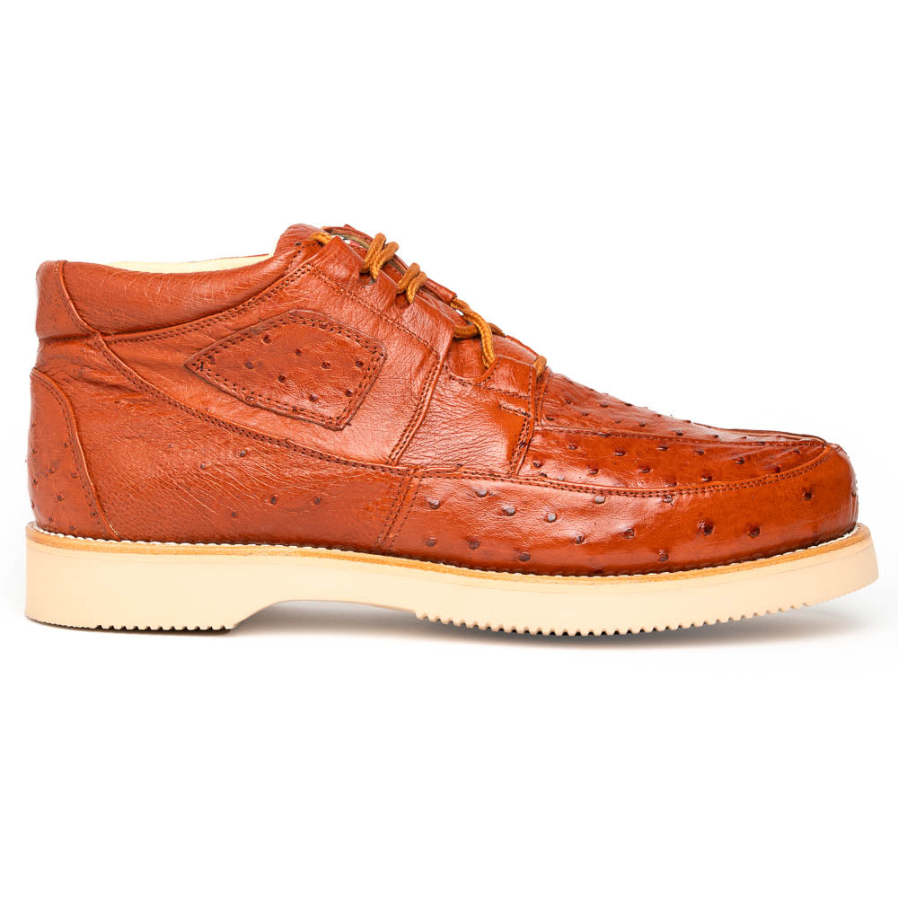 Los Altos Ostrich Casual Shoes Cognac