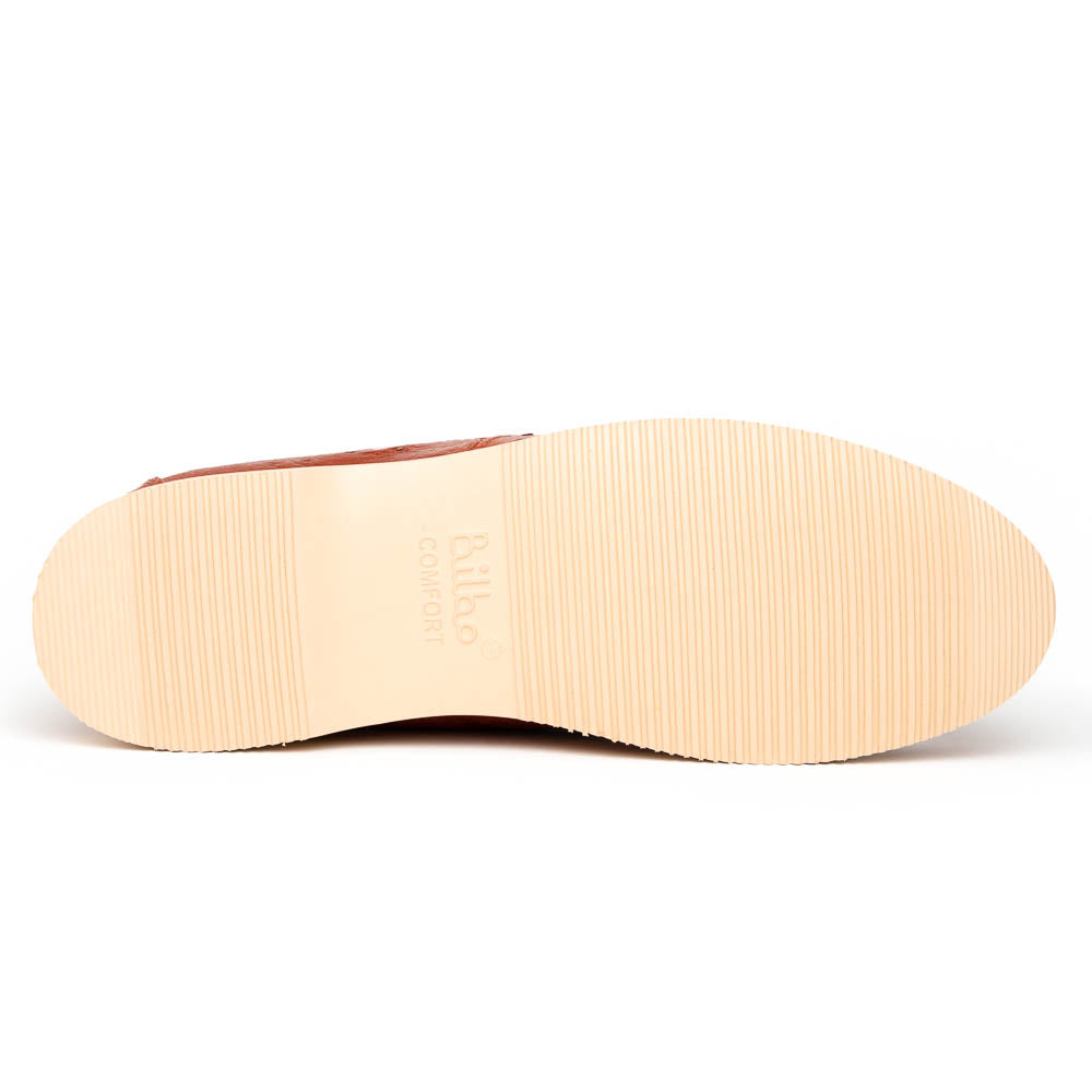 Los Altos Ostrich Casual Shoes Cognac