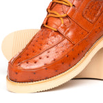 Los Altos Ostrich Casual Shoes Cognac