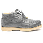 Los Altos Caiman & Ostrich Casual Shoes Gray