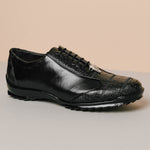 Los Altos Ostrich Sneakers Black