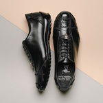 Los Altos Ostrich Sneakers Black