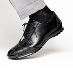 Los Altos Ostrich Sneakers Black