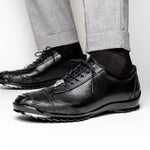 Los Altos Ostrich Sneakers Black