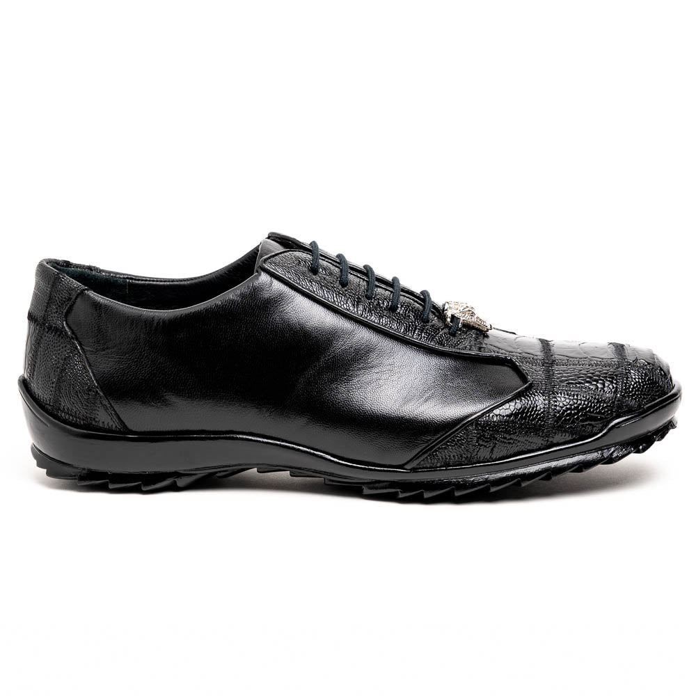Los Altos Ostrich Sneakers Black