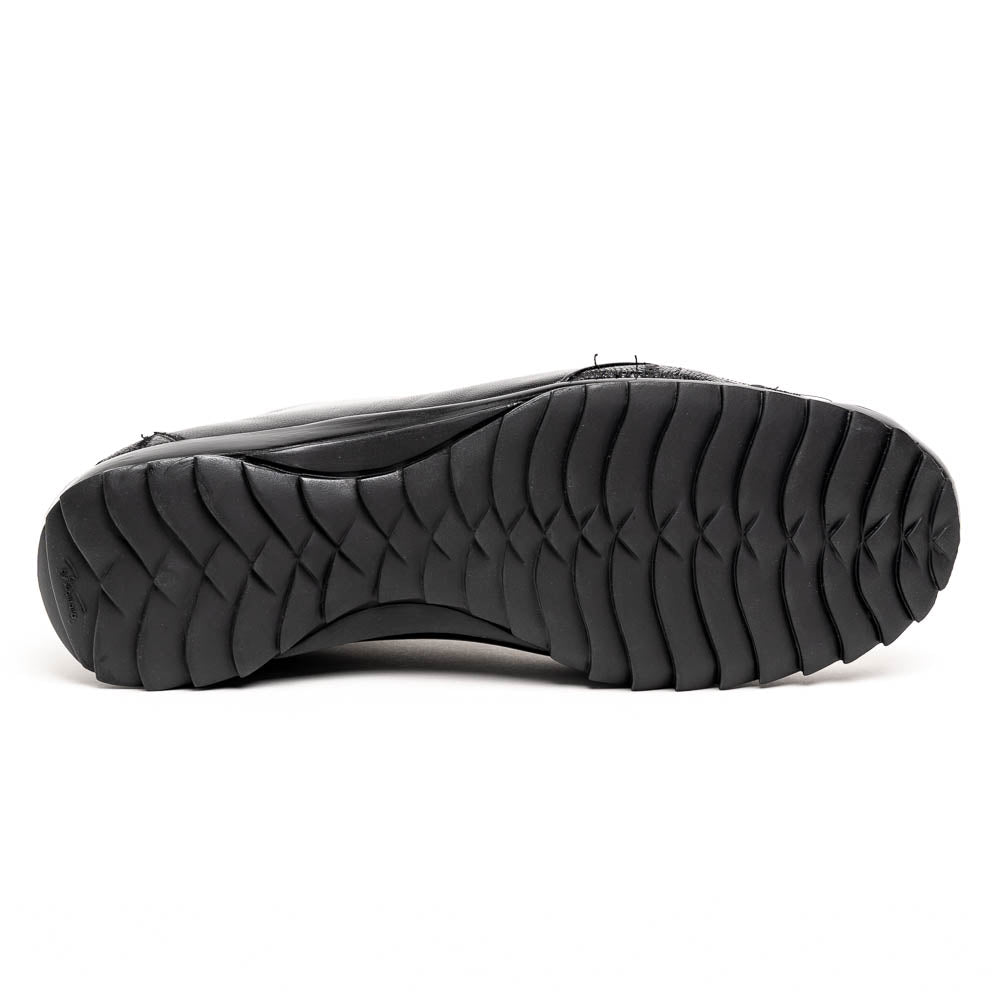 Los Altos Ostrich Sneakers Black