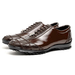 Los Altos Ostrich Sneakers Brown