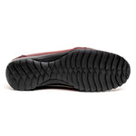 Los Altos Ostrich Sneakers Burgundy