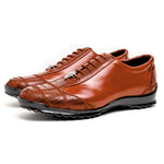 Los Altos Ostrich Sneakers Cognac