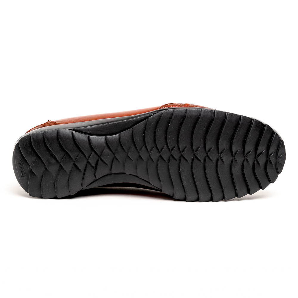 Los Altos Ostrich Sneakers Cognac