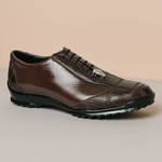 Los Altos Ostrich Sneakers Brown
